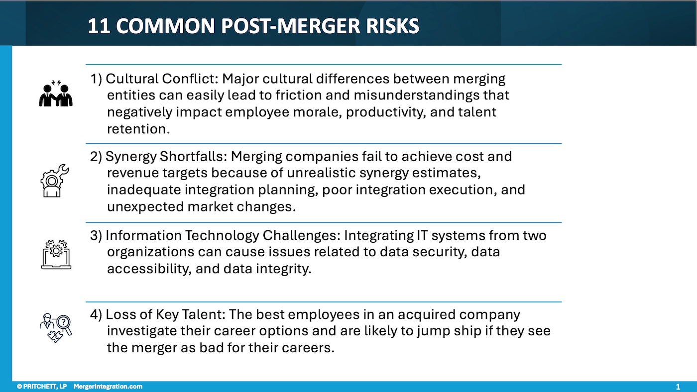 The Reasons Mergers Fail